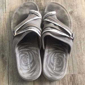 Nubuck leather & 100% recycled webbing upper Like New Posted Heel for support